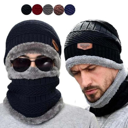 Winter Cap with Neck Warmer Set (Mix Colour)