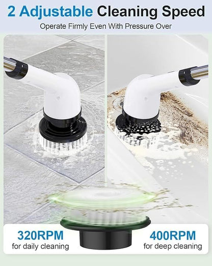 9-in-1  Electric Spin Scrubber for Bathroom & Home