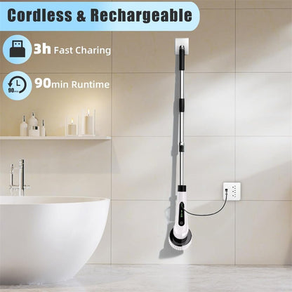 9-in-1  Electric Spin Scrubber for Bathroom & Home
