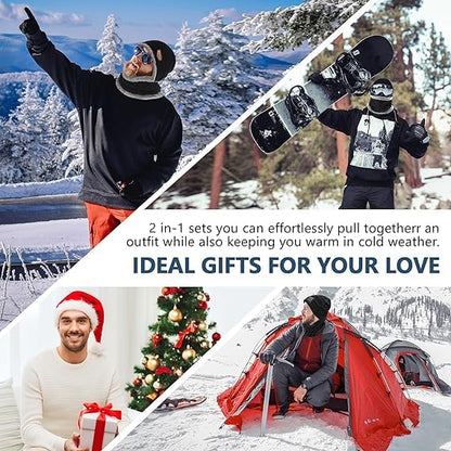 Winter Cap with Neck Warmer Set (Mix Colour)