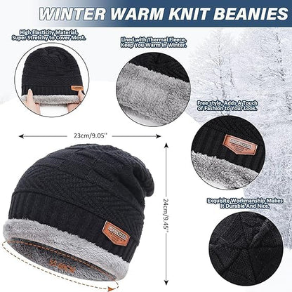 Winter Cap with Neck Warmer Set (Mix Colour)