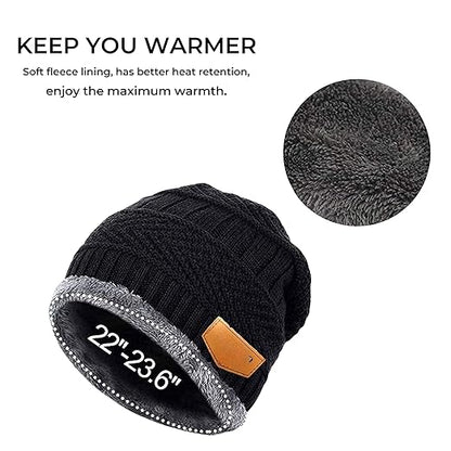 Winter Cap with Neck Warmer Set (Mix Colour)